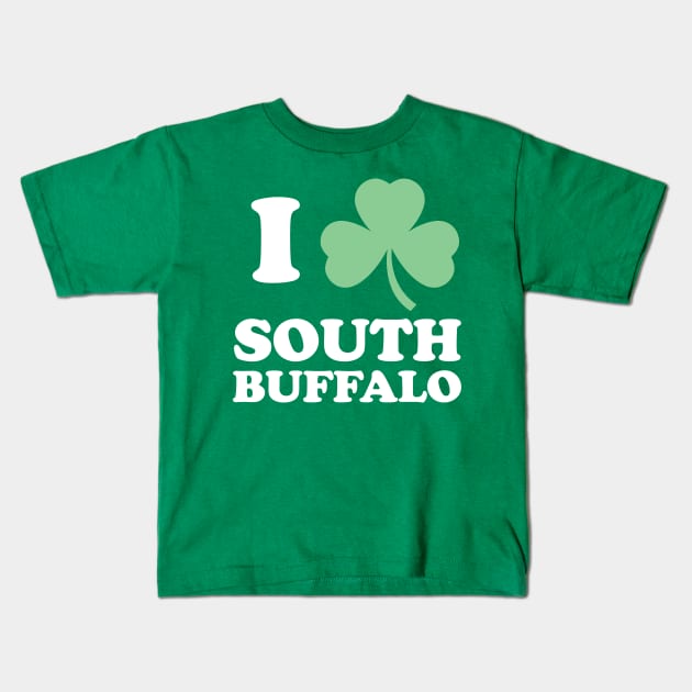 I Shamrock South Buffalo Kids T-Shirt by PodDesignShop